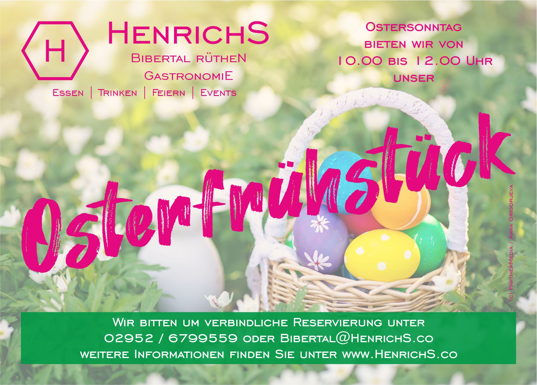 Flyer Osterfr&uuml;hst&uuml;ck
